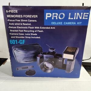 Premium Pro Line Deluxe Camera Kit, 35 mm 601-GF, Vintage NEW in BOX!